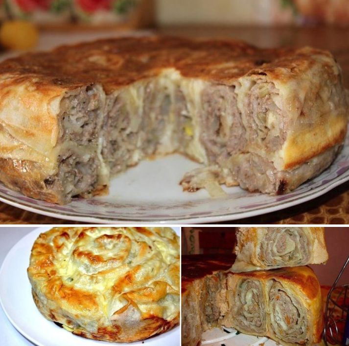 Incearca cea mai buna reteta de Placinta cu carne la cuptor !!! Un deliciu suculent, apetisant si aspectuos
