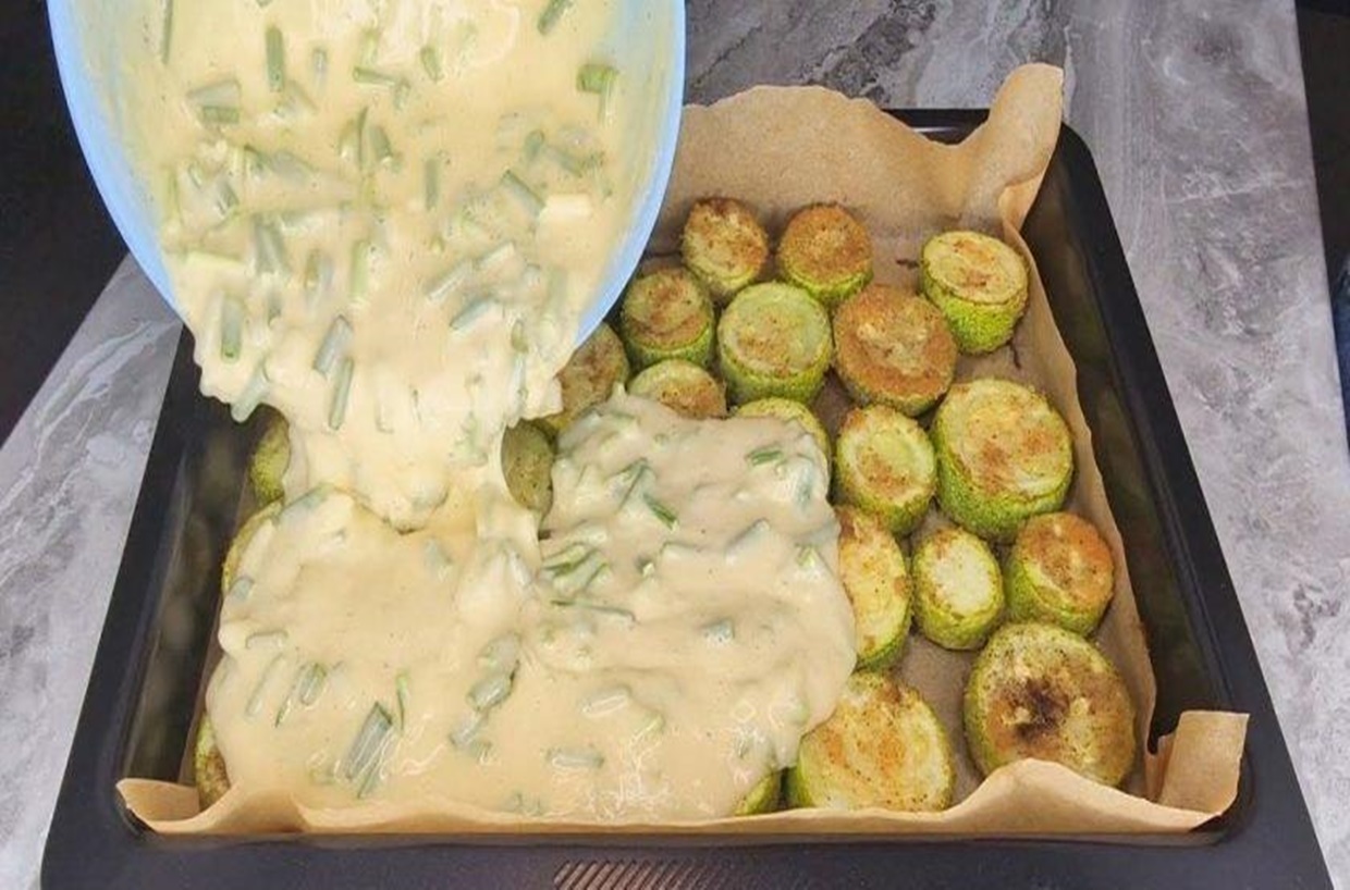 Tartă cu dovlecei umpluți cu brânză, la cuptor, un meniu ușor și gustos!