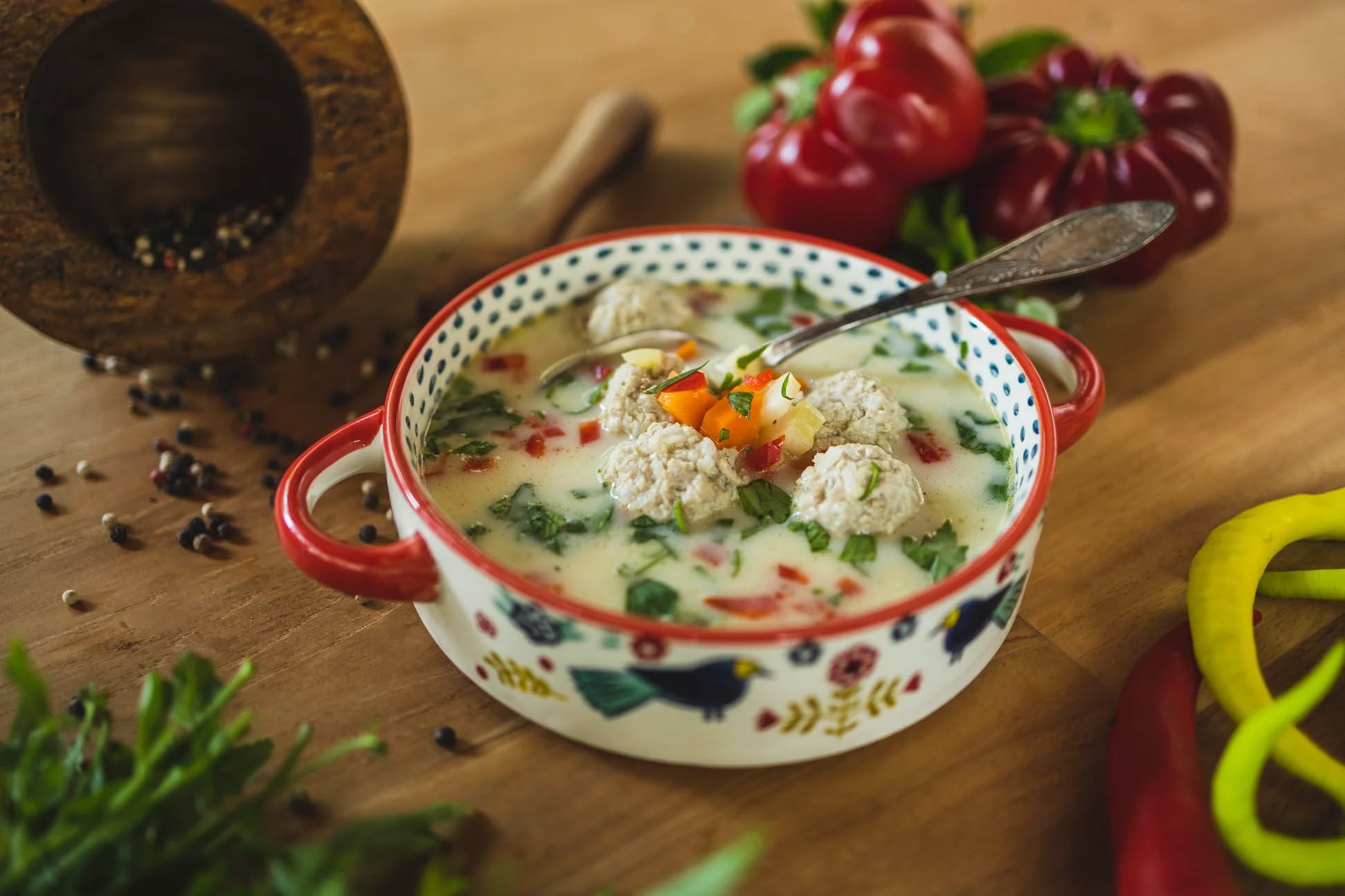 Ciorbă de perișoare a la grec. Foarte gustoasa, ciorba la care nu poți refuza și a doua porție