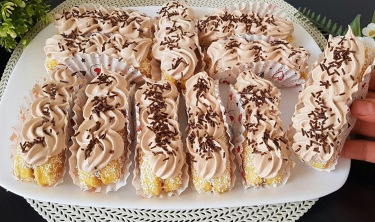 Cea mai simplă rețetă pentru cel mai frumos desert. Fursecuri cu cremă delicioasă si ciocolată